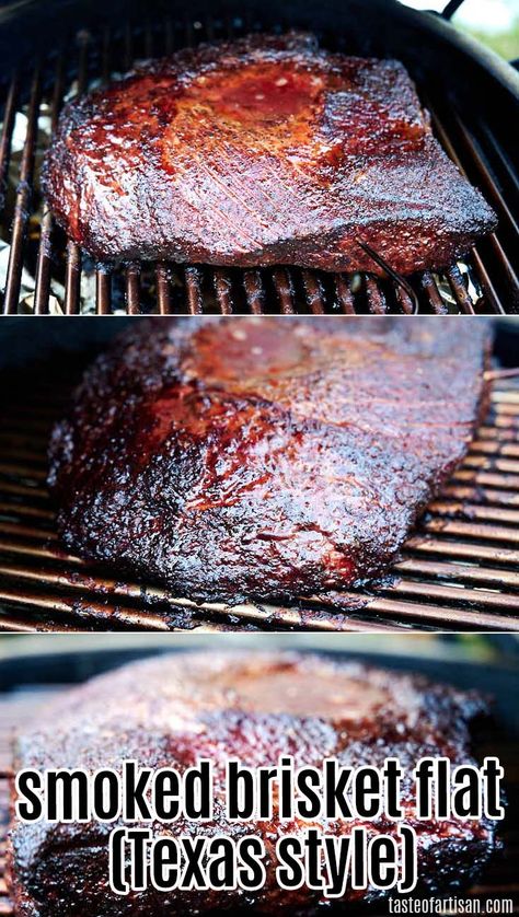 Smoked Brisket Flat Recipe, Smoked Brisket Flat, Smoker Recipes Brisket, Smoked Beef Brisket Recipes, Pellet Smoker Recipes, Brisket Flat, Brisket Recipes Smoked, Beef Brisket Recipes, Bbq Brisket