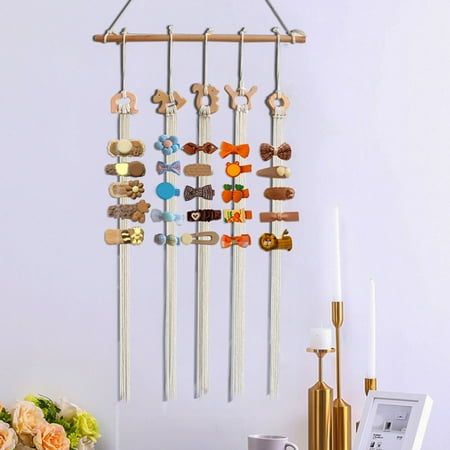 You can put your hair accessories neatly on our hair bow holder organizer. Long enough to hold your hair clips. Multiple cotton ropes provide large capacity and easy storage for hairpin accessories, saving a lot of space. Suitable for children's room, living room, bedroom, dormitory, apartment, and more. And, it is easy to hang effortlessly on the wall or in the closet. Not just for storing your hair accessories, our hair bow holder organizer also can be used as a decoration for any room. Keep y Hairpin Organizer, Hair Accessories Organizer, Cube Storage Baskets, Hair Clip Organizer, Hair Bow Organizer, Hair Holder, Toddler Hair Accessories, Over The Door Organizer, Hair Accessories Storage