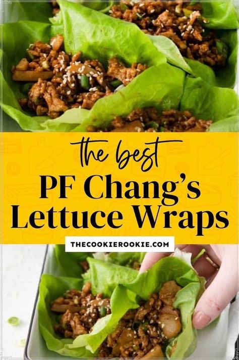 Prepare the perfect copycat version of PF Changs Lettuce Wraps with this simple, stress-free recipe. You need this fun and simple PF Changs Lettuce Wraps recipe in your life! Learn how to prepare a flavorful dish at home using simple ingredients, such as hoisin sauce, soy sauce, ground chicken, and butter lettuce. You can make these tasty appetizers with simple ingredients, such as ground chicken, grated ginger, and more. Pf Changs Lettuce Wraps Recipe, Changs Lettuce Wraps Recipe, Lettuce Wraps Pf Changs Recipe, Lettuce Wrap Sauce, Pf Changs Lettuce Wraps, Pf Changs Chicken Lettuce Wraps, Vegetarian Lettuce Wraps, Wraps Recipes Easy, Easy Dipping Sauce