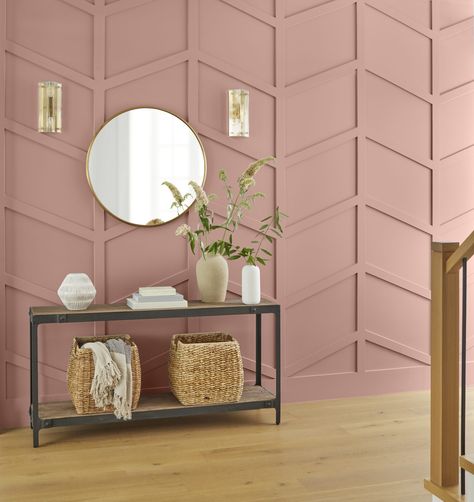 Behr Dusty Pink Paint Colors, Tea Room Behr, Behr Retro Pink, Behr Blush Pink Paint Colors, Behr Pink Paint Colors, Behr Marquee Paint, Blush Pink Paint, Behr Marquee, Pink Paint Colors