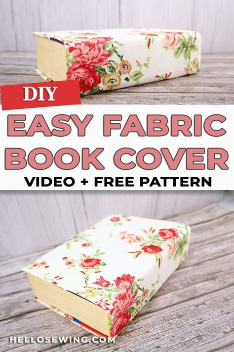 Diy Fabric Book, Quilt Book Cover, Reading Obsession, Jacket Tutorial, Old Bible, Make A Book Cover, Cover Video, غلاف الكتاب, Fabric Book Covers