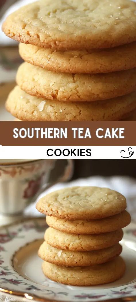 Southern Tea Cake Cookies Old Fashion Tea Cake Recipe, Tea Cake Cookie Recipe, Old Fashioned Tea Cakes, Southern Tea, Tea Cakes Southern, Tea Cake Cookies, Heritage Recipes, Chocolate Cobbler, Tea Cakes Recipes