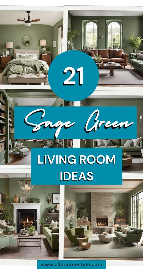 Discover 21 chic sage green living room ideas to transform your space. From soft accents to bold statements, find stylish ways to incorporate this calming color into your home decor. Sage Grey And Navy Living Room, Green And Oatmeal Living Room, Neutral Living Room With Blue And Green Accents, Neutral Decor With Green Accents, Sage Area Rugs In Living Room, Living Rooms Painted Green, Sage Green Modern Living Room, Green Accent Wall In Living Room, Sage Green Color Scheme Living Room