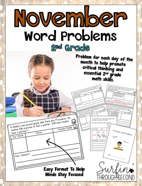 Word Problems Second Grade Math Word Problems, Simple Fractions, Repeated Addition, Elf Yourself, Word Problem, Math Journals, 2nd Grade Teacher, Math Word Problems, Second Grade Math