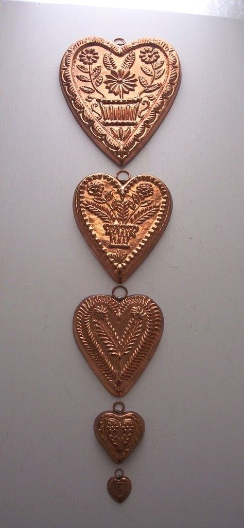 Copper Molds, Metal Hearts, Copper Interior, Copper Decor, Copper Kettle, Copper Accents, I Love Heart, Copper Pots, My Funny Valentine