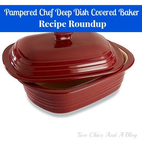 Stone Cookware, Pampered Chef Deep Covered Baker, Rockcrok Recipes, Rock Crock Recipes, Deep Covered Baker, Crock Meals, Chef Dishes, Pampered Chef Stoneware, Mini Baking