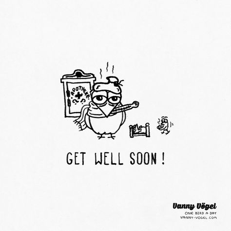 If you are sick have a tea (or a bird)! #sick #fever #ill Cartoon Birds, Instagram Logo, Get Well Soon, Funny Cartoon, Get Well, Iphone Wallpaper, Funny Quotes, ? Logo, Funny