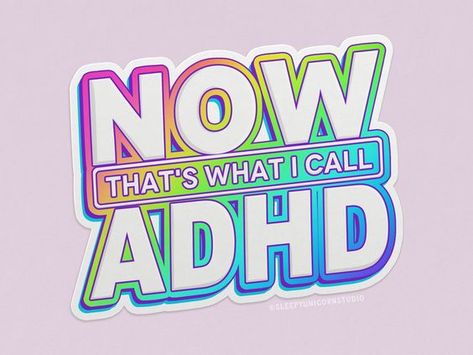 90s NOW That's What I Call ADHD Sticker, Gifts for Millennial, Y2K Laptop Sticker, 90s aesthetic sticker for water bottle Aesthetic fonts Font fonts #font #fonts #aestheticfonts 8.825 90s Stickers Aesthetic, 2000s Stickers Aesthetic, Random Stickers Printable, Laptop Stickers Aesthetic Ideas, Y2k Stickers Aesthetic, Y2k Laptop, Trash Aesthetic, Typography Stickers, 90s Stickers