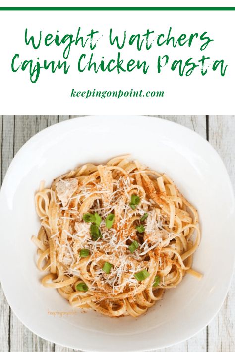 Cajun Chicken Pasta – Weight Watchers Weight Watchers Cajun Chicken Pasta, Weight Watchers Pasta, Instapot Recipes Chicken, Ranch Pasta, Weight Watchers Chicken, Weight Watcher Dinners, Cajun Chicken Pasta, Cajun Chicken, Instant Pot Recipes Chicken