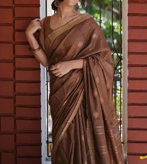 ***LINEN SAREE WITH COPPER ZARI BUTTA ALL OVER *** WhatsApp for Booking CODE : HP000264 **Humble Pleats offers worldwide shipping shipping charges are based on the weight of the item and the destination. **Accepts online payments. Do not offer exchanges, cash on delivery, or returns - except for damaged products. In the case of a damaged product, it must be in its original condition in order to be eligible for a return.***Light smudges, mild colour difference,small thread pulls will no... Linen Saree, Cash On Delivery, Online Payment, Blouse Designs, Thread, Blouses, Saree, Copper, The Originals