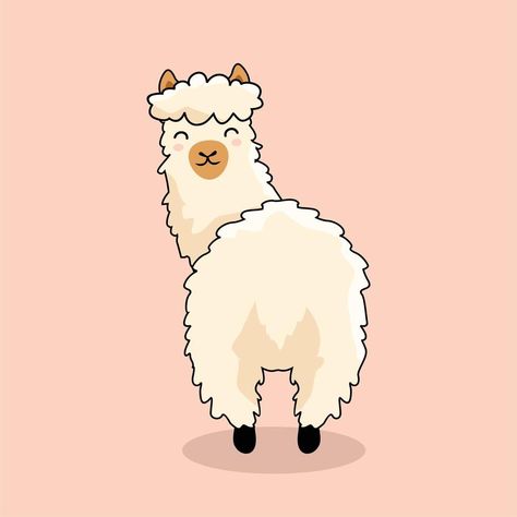 Alpaca Cute Cartoon, Alpaca Doodle, Lama Cartoon, Llama Cartoon, Alpaca Cartoon, Alpaca Drawing, Cartoon Llama, Queen Drawing, Alpaca Farm