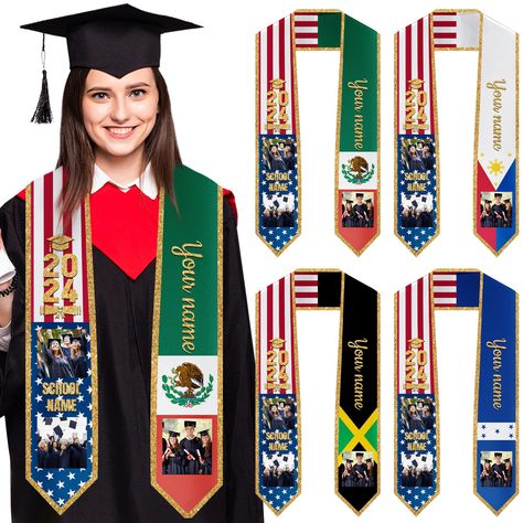 Custom Stoles For Graduation, Stoles For Graduation, Graduation Accessories, Custom Graduation Stole, Diy Graduation Gifts, Graduation Sash, Custom Graduation Gift, Senior Day, Diy Graduation