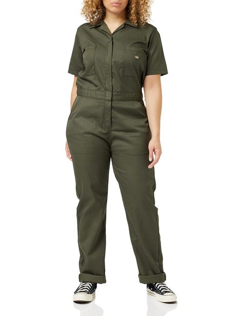 PRICES MAY VARY. Temp-iQ intelligent cooling for advanced temperature control Easy care stain release Flex technology and elastic along back of waistband Two front, two back and two hip pockets Regular fit, made from blended fabric for durability Coveralls Workwear, Dickies Women, Safety Clothing, Dickies Pants, Boiler Suit, Overalls Women, Polka Dot Blouse, Fashion Studio, Temperature Control