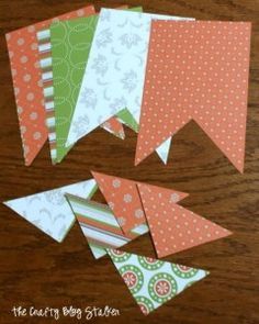 Fall Paper Banner Tutorial Paper Pennant, Banner Tutorial, Autumn Paper, Diy Banner, Banners Buntings, Paper Banners, Diy Birthday Decorations, Pennant Banners, Birthday Diy