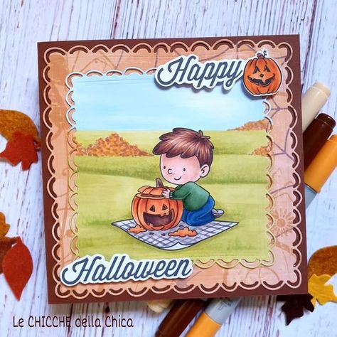 Sweet November Stamps Sweet November Stamps, Sweet November, Scalloped Border, Halloween Scene, Digital Stamps, Earthy Tones, The Star, Happy Halloween, Stamp