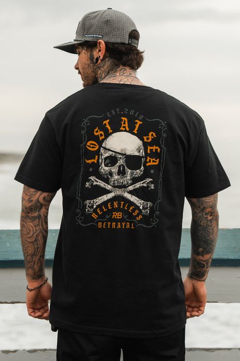 T-Shirts – Relentless Betrayal Relentless Betrayal, Hoping For The Best, Lost At Sea, White Crop Tank, Cross Bones, Tattoo T Shirts, Western Aesthetic, Latest Mens Fashion, Dark Fashion