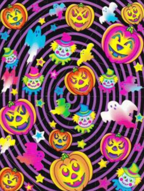 Lisa Frank Halloween, Tartan Wallpaper, Lisa Frank Stickers, Barbie Printables, Halloween Sticker, Halloween Pins, Halloween Wallpaper Iphone, Lisa Frank, Halloween Pictures