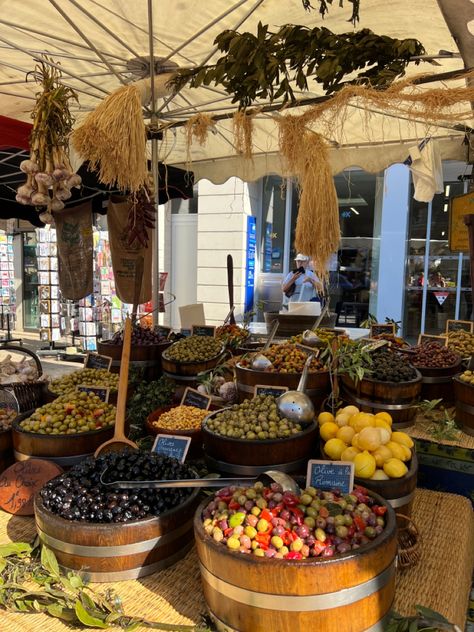 Grasse France Aesthetic, French Market Aesthetic, France Aesthetic Food, French Culture Aesthetic, French Lifestyle Aesthetic, Paris Locations, Parisian Market, French Markets, Food Collage