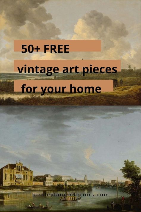 Get the vintage look you’re searching for without spending any money. With over 50 beautiful pieces of free vintage printables to choose from, you'll find the perfect art to use in your home. Join the vintage art trend and create a space you'll love. Download here. Vintage Art In Living Room, Free Downloads Printables, Free Public Domain Art, Free Printables Vintage, Simple Homemaking, Free Art Printables, Free Vintage Art, Free Art Download, Condo Style