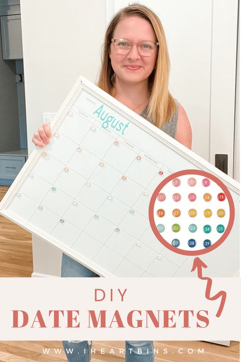 Multi-colored glass date magnets Calendar Magnets, Cute Calendar, Magnetic Calendar, Family Calendar, Diy Calendar, Home Organization Hacks, Vinyl Art, Organization Hacks, Spice Up