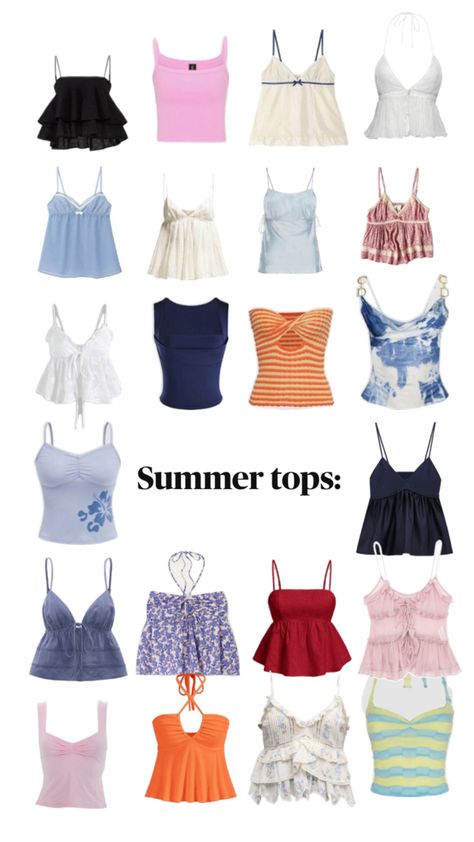 #summer Outfit Info, Blusas Top, Ocean Style, Preppy Summer Outfits, Summer Outfits For Teens, Outfit Inspo Summer, Outfit Inspo Casual, Trendy Outfits For Teens, Kawaii Fashion Outfits