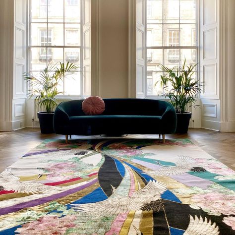 Wendy Morrison, Rainbow Rug, Japanese Dress, Luxury Wallpaper, Hand Knotted Rug, Silk Rug, Vibrant Design, Hand Tufted Rugs, Tufted Rug