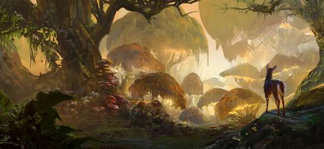 ArtStation - Mushroom Forest, Isla wsen Flip Books Art, Forest Drawing, Mushroom Forest, Concept Artist, Wallpaper Gallery, Magical Art, Nature Drawing, Art Station, Art Et Illustration