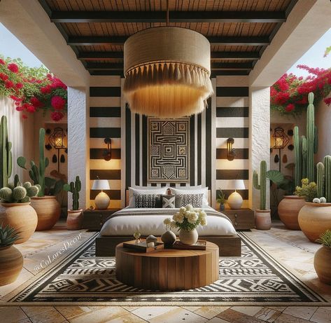 My @giLherrera twist of a Modern Mexican Hacienda guest-room (digital rendering for a client) with a Tulum/Cabo Touch: Inspired by my hometown of Palm Springs/CoacheLLa Valley . 100% Mexican Artisan Decor for the WIN🥳🇲🇽♥️ . At CoLores Decor Our team is constantly experimenting with textures & “WOW” styles for a UNIQUE statement design for any room…Introducing TOP 🇲🇽 MeXican Artisan Design & CATAPULTING our culture’s Talent through the vision of our founder, GiL Herrera @giLherrera ♥️ . We wor... Modern Mexican Hacienda, Gym Ideas Home, Hacienda Bedroom, Small Home Gym Ideas, African Interior Design, Small Home Gym, Mexican Hacienda, Glamour Decor, African Interior