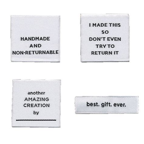 Clothes Labels, Homemade Tags, Clothing Labels Design, Desain Ui, Clothing Packaging, Dream Fashion, Fashion Revolution, Knit Picks, Garment Labels