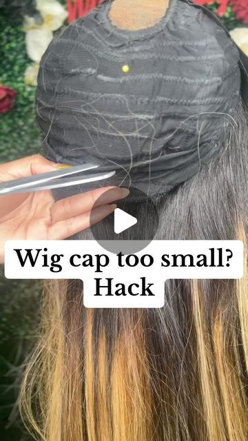 Atl Wig Maker on Instagram: "I seen this wigmaker wig hack to making your wigs that’s too small bigger.  Do I decide to give it a try.  And it works.  New service ‼️  #wigmaking #wighacks #wigtutorial #wigfix #toosmall #wigcap" Cheap Wig Hacks, Wig Styling Tutorial, Wig Maker, New Service, U Part Wig, U Part, April 4, Dark Skin Women, Wig Making