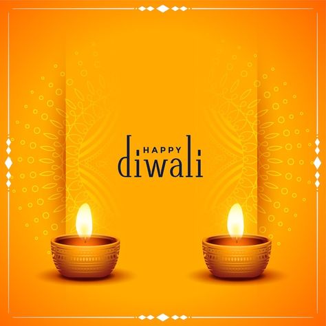 Traditional happy diwali orange card wit... | Free Vector #Freepik #freevector #diwali-wishes #abstract-diwali #happy-diwali-deepavali #diwali-banner Deepawali Background, God Lakshmi, Diya Designs, Diwali Holiday, Space Banner, Diwali Design, Diwali Greeting Cards, Banner Png, Diwali Festival Of Lights