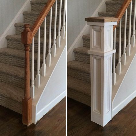 Classic Staircase, Stair Posts, Staircase Remodel, Hus Inspiration, Style Deco, Home Upgrades, Updating House, Stair Railing, Home Reno