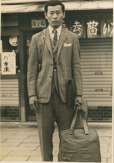 1960s Japan: Man in Suit Historical Fashion Men, Nyfw 2024, 1960s Mens Fashion, 1960s Fashion Mens, 1960s Men, Winters Tale, Man In Suit, Barefoot In The Park, A Man In A Suit