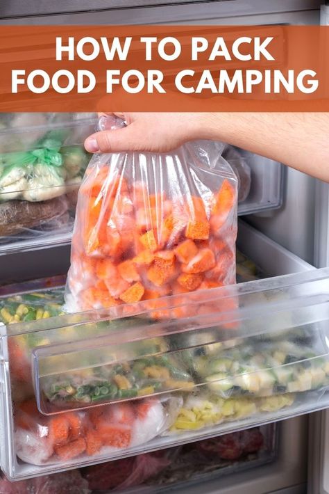 Foods To Pack For Camping, How To Store Food While Camping, How To Cook On A Campfire, Pack Food For Camping, Camping Hacks Food Prep, What To Cook While Camping, Food To Take Camping Ideas, Meal Prep For Rv Camping, Camping Thanksgiving Ideas