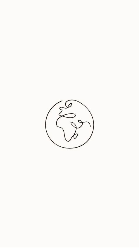 Globe Tattoos, 심플한 그림, Výtvarné Reference, Minimalist Drawing, Instagram Story Highlight, World Globe, Ink Drawings, Sketchbook Art, Mini Drawings