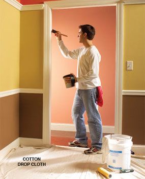 10 Interior House Painting Tips & Painting Techniques for the Perfect Paint Job - Article | The Family Handyman, need to keep this in mind when painting the baby's room Interior House Painting, House Painting Tips, Indoor Painting, House Paint Interior, Building Maintenance, Handyman Services, Family Handyman, Painting Trim, Construction Services