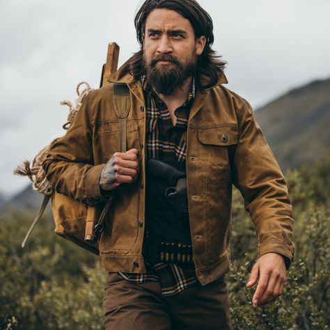 Filson Jacket, Filson Mens, Waxed Canvas Bag, Tan Jacket, Canvas Jacket, Rugged Style, Dark Tan, The Pacific Northwest, Waxed Canvas