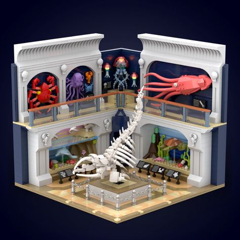 LEGO IDEAS - Create your own Exhibition - Ocean World Exhibition Lego Snow Globe, Lego Aquarium Ideas, Lego Build Ideas, Lego Moc Ideas, Lego Ocean, Lego Aquarium, Lego Museum, Lego Building Ideas, Lego Mansion