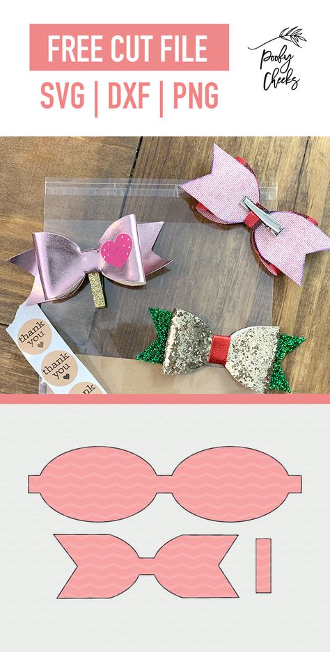 Free Bow Template, Diy Leather Bows, Leather Hair Bow, Hair Bow Tutorial, Bow Template, Paper Bow, Diy Bows, Felt Bows, Bow Tutorial