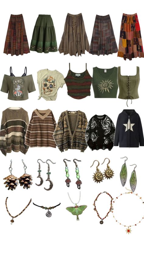 Goblincore Outfits, Earthy Outfits, Hippie Style Clothing, Swaggy Outfits, Hippie Outfits, Really Cute Outfits, Clothes And Accessories, Retro Outfits, Grunge Outfits