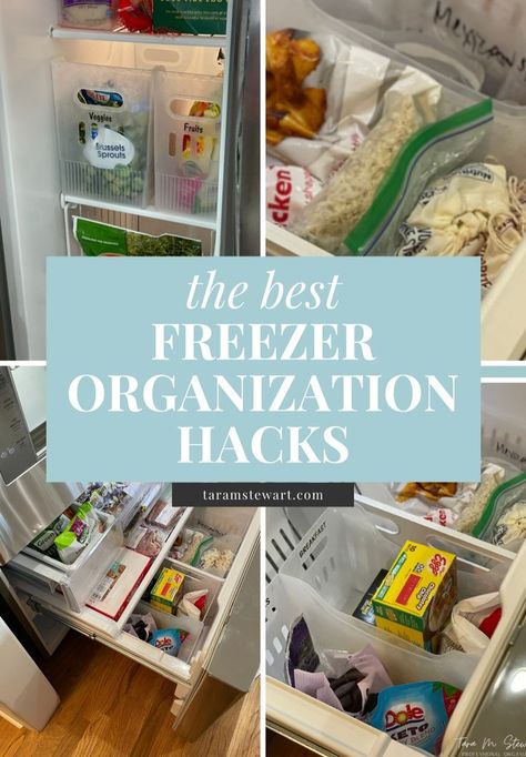 Here are my top freezer organization hacks! No matter if you have a small freezer, a side by side freezer, a bottom freezer, or a deep freezer - these organizing tips will get your freezer declutter and organized in no time! Yes, that's right there are tips for chest freezers and standing freezers too. If you're tired of not knowing what you have in your freezer, you need these freezer organizing ideas to simplify your life! Get the top storage products that will help you organize the freezer. Organizing Freezer Upright, Freezer Organization Upright, Deep Freezer Organization, Fridge Tips, Organization Hacks Kitchen, Freezer Storage Organization, Chest Freezer Organization, Declutter Kitchen, Hacks Kitchen