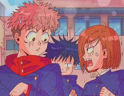 Jujutsu Kaisen 90s Style, Jjk 90s Style, Vintage Anime Style, 90 Anime Aesthetic, Old Anime Aesthetic, Anime 90s Style, 90s Anime Style, 90s Anime Aesthetic, Scene Kid Art