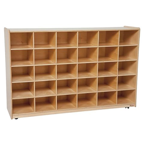 Shop Staples for Wood Designs 36" x 57" x 15" Cubby Storage Cabinet without Trays, Birch (WD16039) and enjoy fast and free shipping on qualifying orders. Preschool Storage, Classroom Cubbies, Craft Tables With Storage, Preschool Furniture, Tray Storage, Cubby Storage, Mobile Storage, Wood Designs, Cube Storage