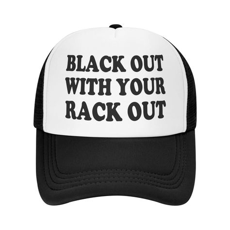 Funny Hats For Adults, Party Trucker Hats, Funny Trucker Hats, Funny Baseball Caps, Hats Trucker, Hat Business, Hat Quotes, Moh Duties, Funny Vacation