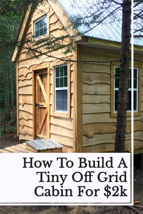 Building A Tiny Cabin, Off Grid Cottage Plans, Tiny House Hunting Cabin, Building A Cabin In The Woods, A House Design Tiny Homes, Tiny Home Open Floor Plan Layout, Build Your Own Tiny House Diy, Diy Tiny Cabin Cheap, Tiny Homes On A Budget