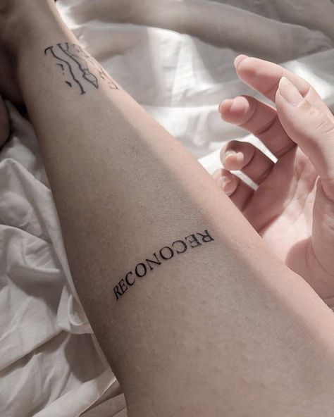 Spanish Words Tattoo For Women, Spanish Lettering Tattoos, Small Tattoos Spanish, Divina Tattoo, Spanish Tattoos Words, Little Word Tattoos, Spanish Word Tattoos, Aaron Core, Tattoos Spanish