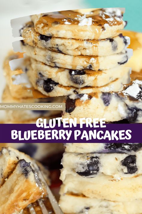 Blueberry Pancakes Gluten Free, Gf Flour Pancakes, How To Make Gluten Free Pancakes, Easy Gluten Free Pancakes 3 Ingredients, Best Gluten Free Pancakes, Gluten Free Pancakes From Scratch, Gluten Free Flour Pancakes, Gf Pancake Recipe, Gluten Free Blueberry Recipes