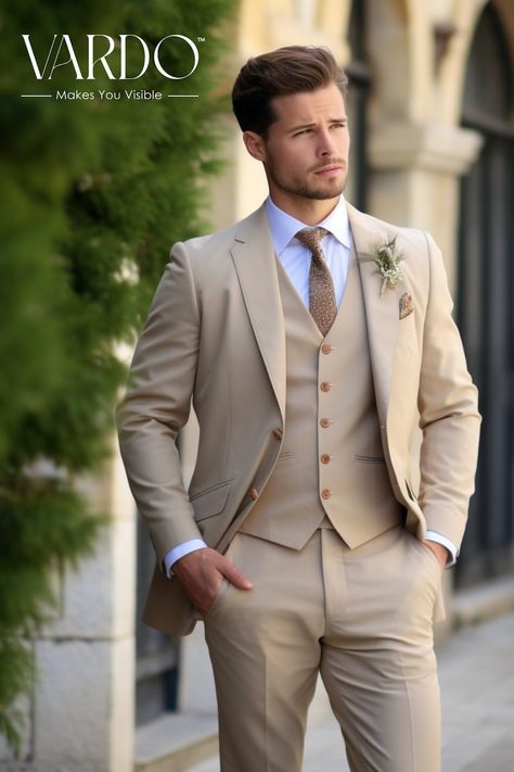 Casual groom attire