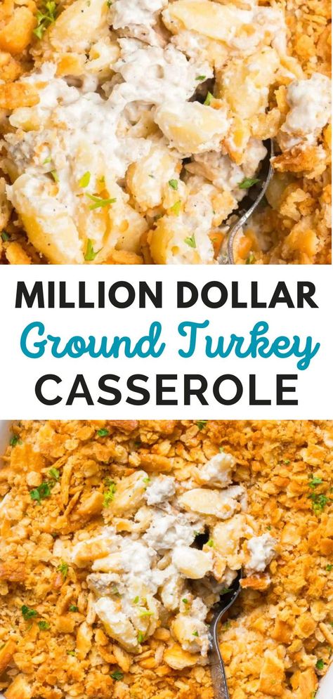 Ever wondered how to create a mouthwatering, yet affordable ground turkey dinner that will leave your taste buds singing? Look no further! Our Million Dollar Ground Turkey Casserole recipe is the perfect budget friendly dinner idea, an easy leftover turkey recipes. Packed with flavor and loaded with ground turkey, this easy healthy turkey recipe casserole is sure to become a favorite in your home. Read on for the ultimate meal with turkey inspiration for winter weeknights Ground Turkey Easy Dinner Recipes, Quick Easy Ground Turkey Dinner, Cheap Turkey Recipes, Ground Beef Or Turkey Recipes, Easy Dinner Ideas Ground Turkey, Ground Turkey And Mozzarella Recipes, Crock Pot Meals With Ground Turkey, What To Make With Ground Turkey Easy, Ground Beef And Turkey Recipes