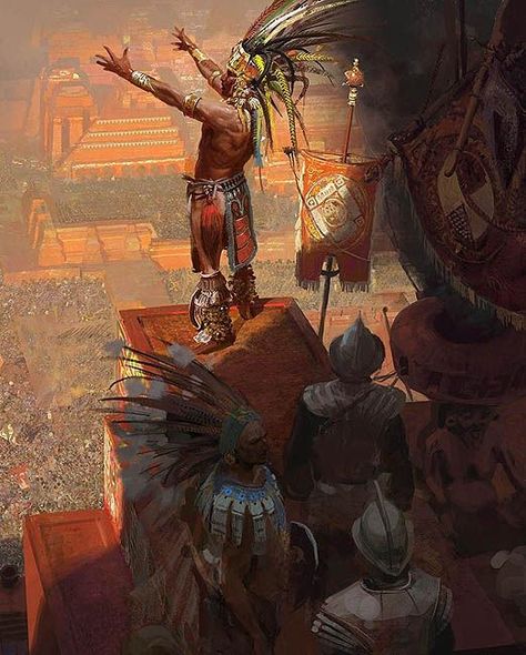 Tenochtitlan: 8 Things You Didn't Know About The Aztec Floating City that Rivaled Venice Aztec City, Age Of Empires Iii, Aztec Artwork, Aztec Wallpaper, Aztec Civilization, Aztec Empire, Ancient Aztecs, Mexican Culture Art, Aztec Culture